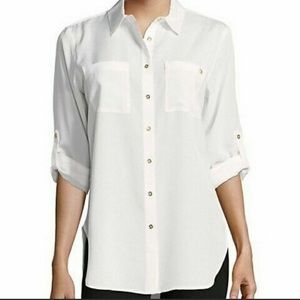 Calvin Klein Ladies White Blouse